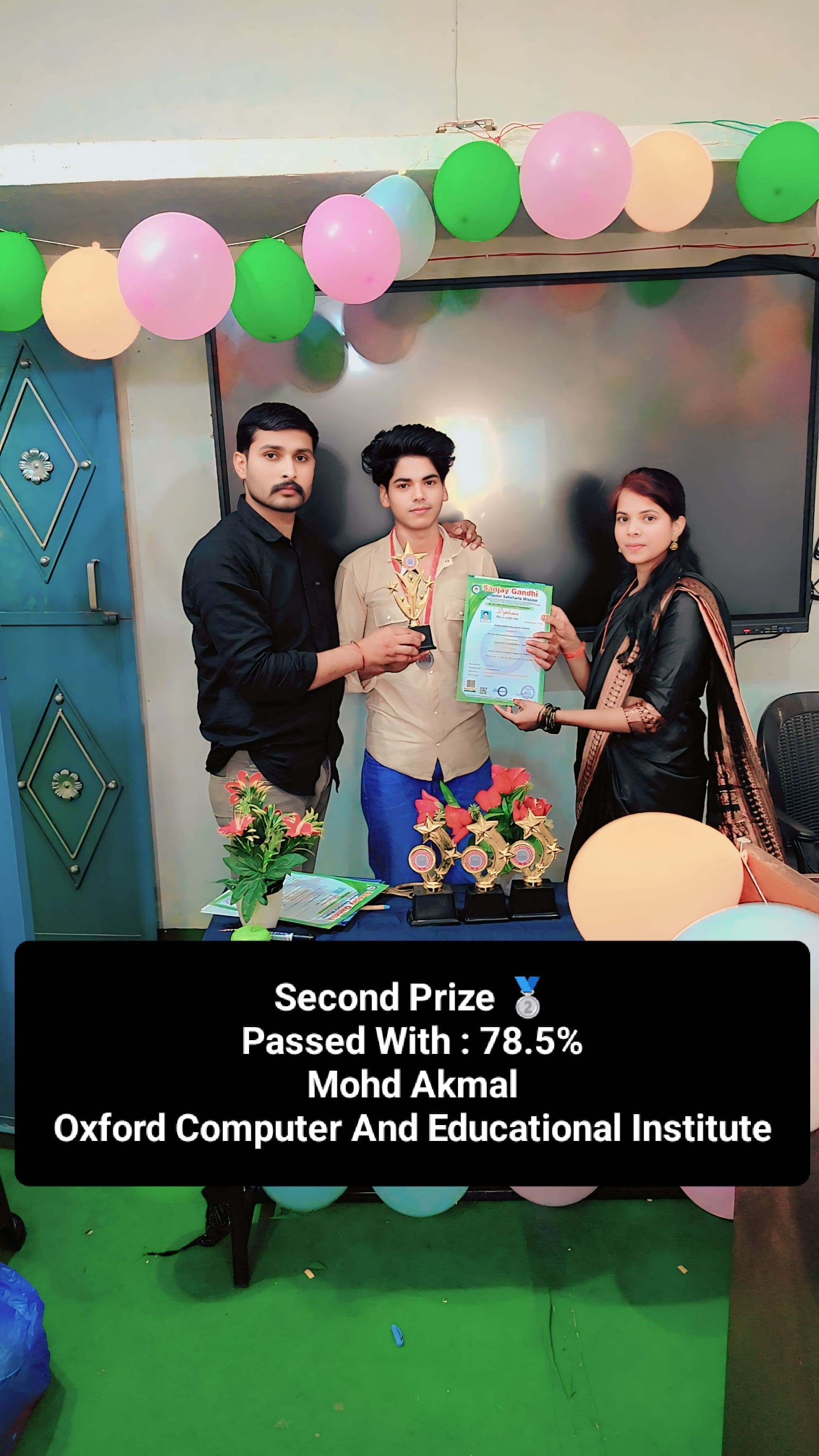 Second Rank Topper in 2025 (Mohammad Akmal)